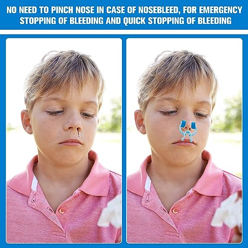 16 Pcs Nose Bleed Stopper Clips - Blue Foam Nose Plugs