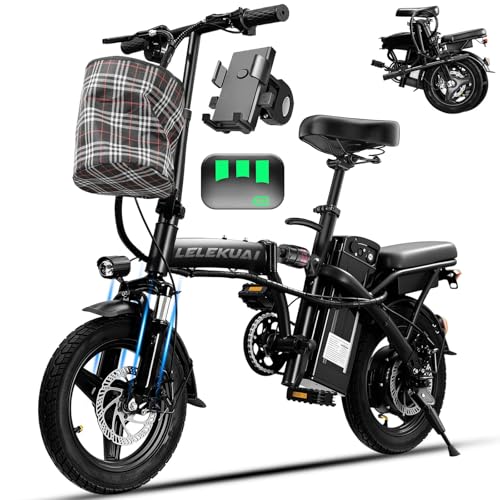 Electric Bike for Adults - 560W Motor, 20MPH, 14" Foldable