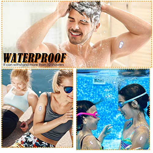 100 Waterproof Adhesive Patches for Continuous Glucose Monitor - Pink