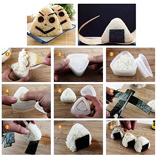 Triangle Sushi Mold Set - Non-Stick DIY Rice Press - 2Pcs