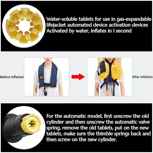 Inflatable Life Jacket Bobbin Replacement for Water Safety