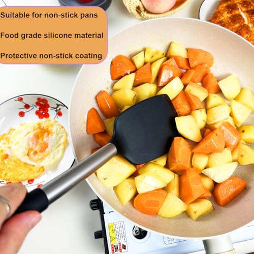 KLAQQED Spatula Set Silicone Heat Resistant for Nonstick Cookware