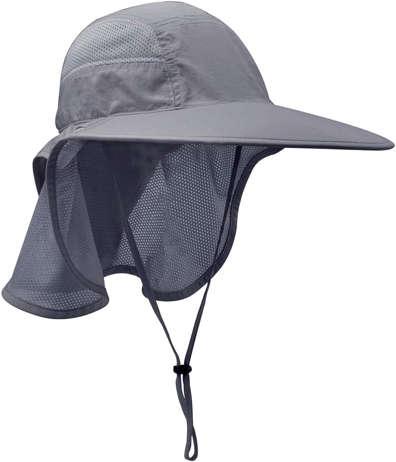 Skiennix Unisex UV Protection Sun Hat - Outdoor Activities with Neck Flap | Adjustable Fit
