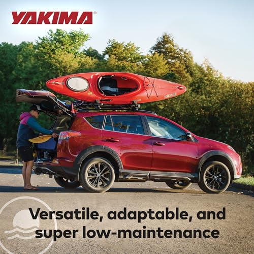 Folding J-Cradle Kayak Rack with Tie-Downs - Holds 1 or 2 Boats