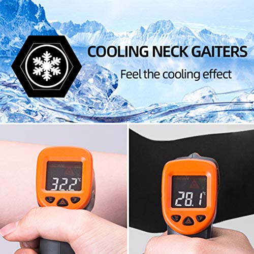 Cooling Neck Gaiter with UV400 Protection - White
