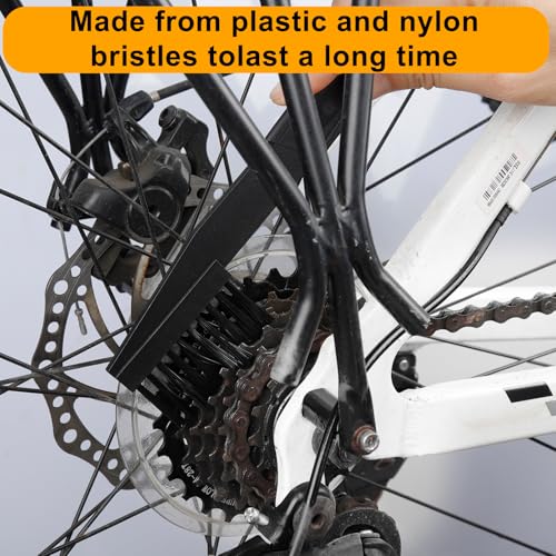 Bike Chain Cleaner Kit - 6-Piece Maintenance Tools for MTB & Motorcycle