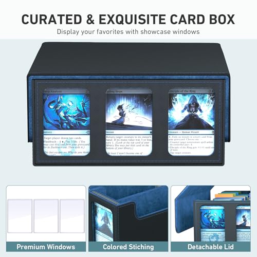3-Row Trading Card Storage Box for 2400+ Cards with Dividers