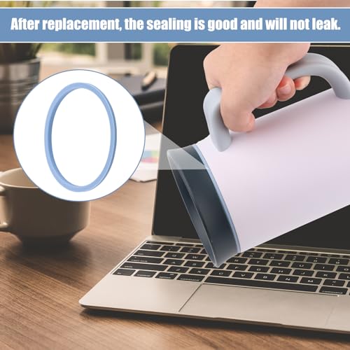 4-Pack Silicone Replacement Gaskets for 40oz Tumblers - Leak-Proof Seal