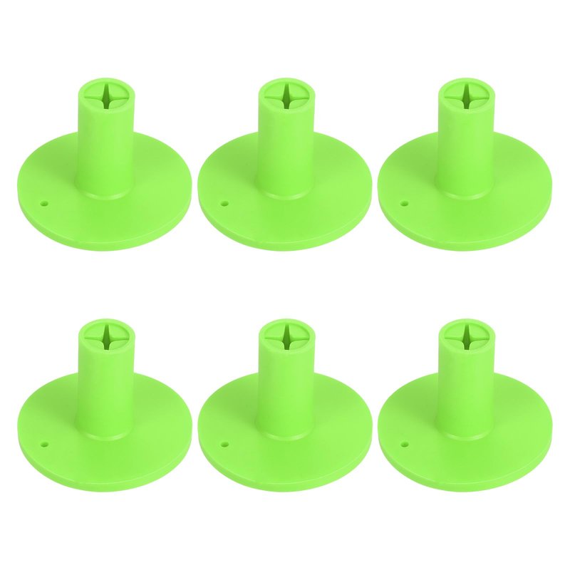 PATIKIL Rubber Golf Tee, 6 Pack 1.4 Inch Golf Practice Tees Training Driving Range Tee Stable Golf Ball Holder for Outdoors Indoors Hitting Mat, Green