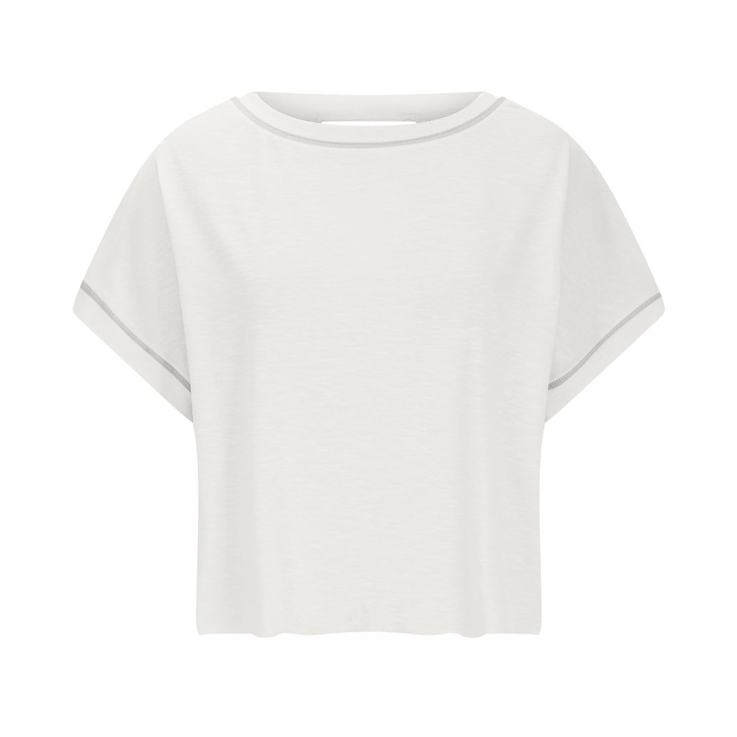Open Back Tops for Women Backless Workout Short Sleeve Shirts Gym Yoga Athletic Tshirt 2025 Slouchy Crop Running Tees, Summer Tops for Women