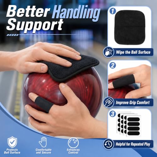 18PCS Bowling Accessories Kit - Ball Bag, Towel & Thumb Tape