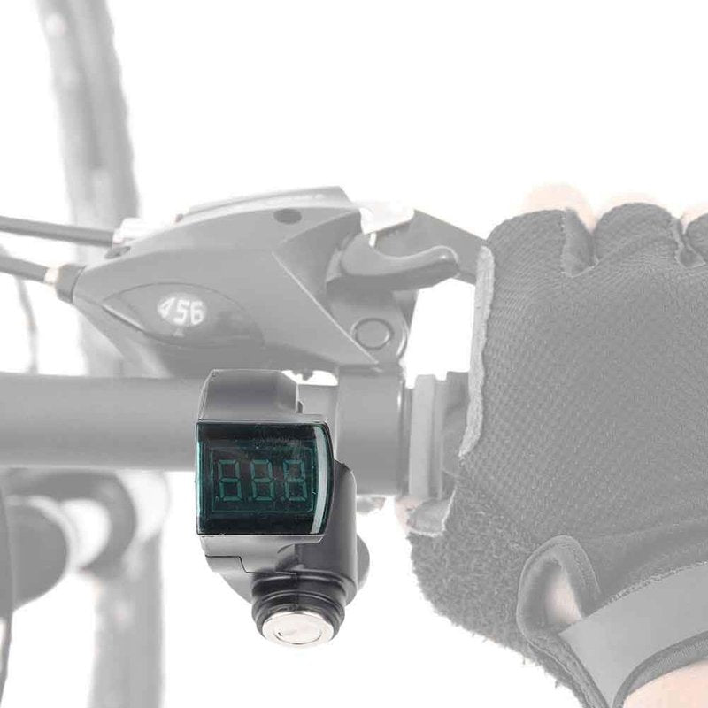 Keenso Electric Voltmeter, Portable Throttle Voltmeter with Digital Voltage Display and Lock for 12-99V Scooter Tricycle and Spare Parts