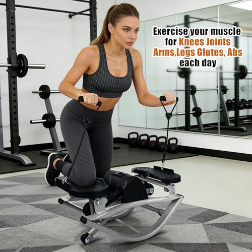 Rock Stepper Machine with Digital Display - Black/Grey