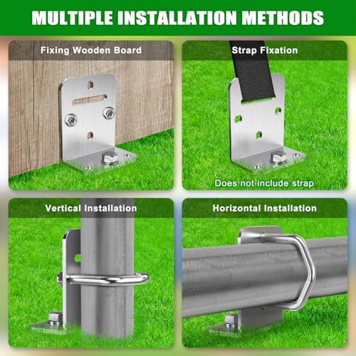 Insaga 30'' Heavy Duty Ground Anchor Pack for Sheds & Swing Sets - 12mm Solid Carbon Steel, Full-Welded Helix, Rust-Resistant
