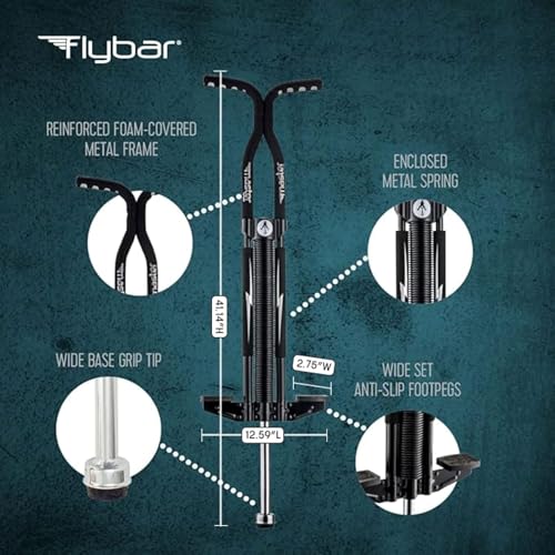 Master Pogo Stick for Kids 9+ – Active Outdoor Toy – Black Lighting