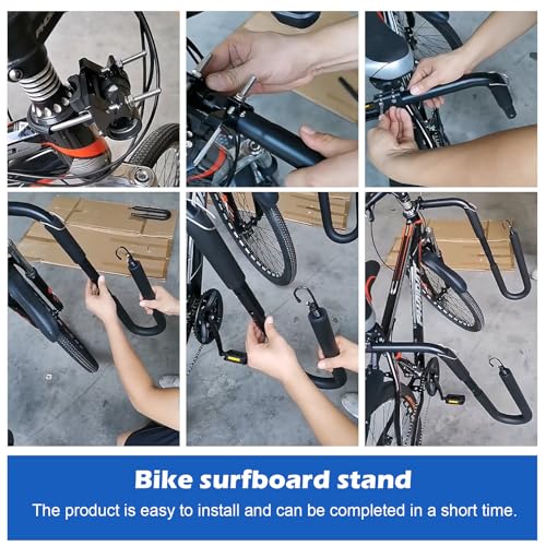 Adjustable Surfboard Rack Holder for Bicycles - Tool-Free Assembly