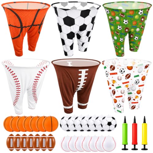 Granny Pants Game Set - 6 Oversized Pants with 28 Balls - Outdoor Fun