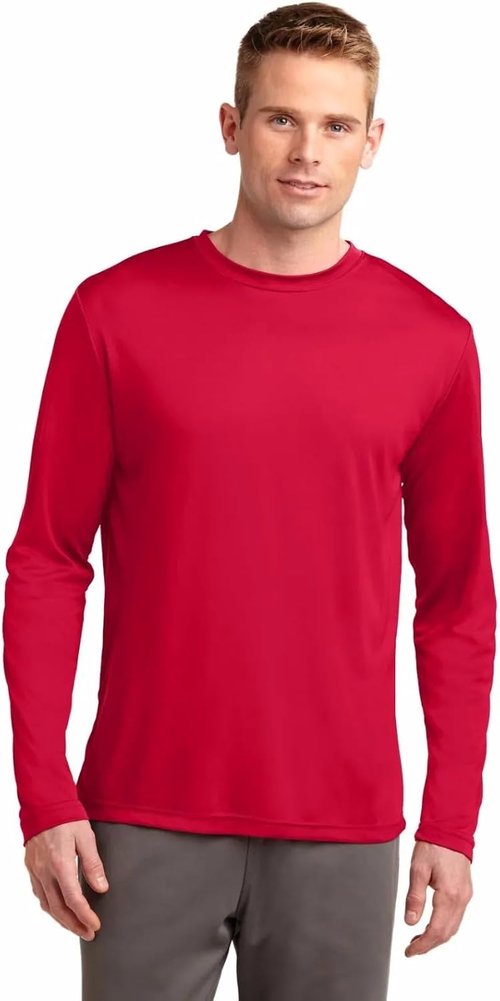 Clothe Co. Men's Long Sleeve Tee - Moisture-Wicking Dry Fit T-Shirt | Big & Tall Sizes Available