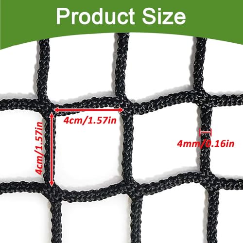 KAERYHET 9.8x9.8ft Kids & Pet Safety Rope Net Balcony Railing Playground