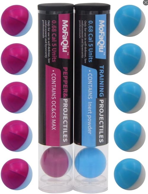 **OCandCS MAX 68 Cal Pepper Balls - Fracture Groove Design for Enhanced Performance | Ultrafine Powder, Increased Diffusion Radius**