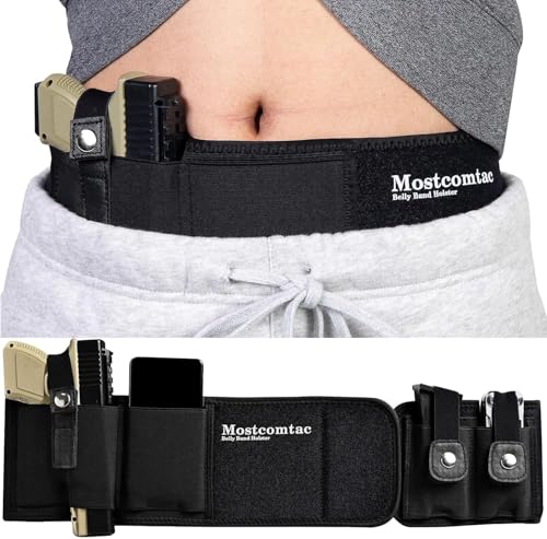 Belly Band Holster for Concealed Carry - Fits Up to 39" - Right Draw