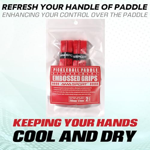 AMA SPORT Pickleball Paddle Grip Tape 2 Pack Overgrip Replacement