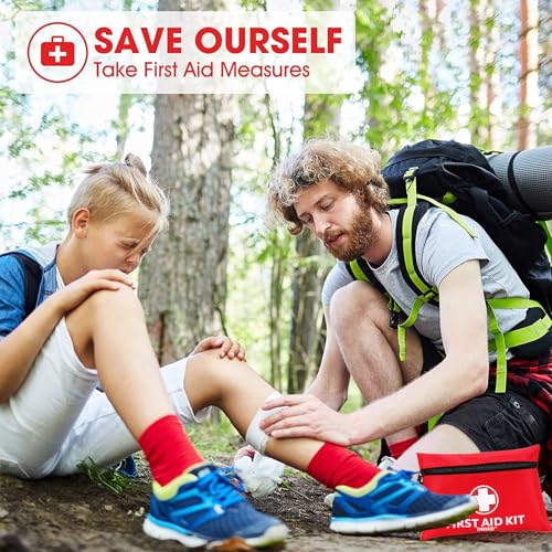 147-Piece Mini First Aid Kit for Travel, Camping & Home