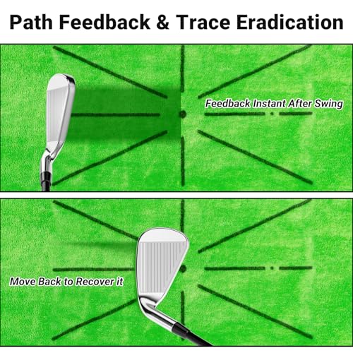 GearJoy Heavy Base Suede Golf Practice Mat for Backyard, Office & Garage—Premium Turf Training