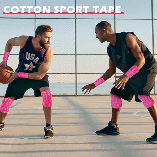 Athletic Tape 2" x 23 ft Cotton Cross - Rose Red