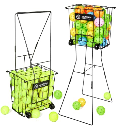 Portable Tennis Ball Hopper with Handle - Large Size