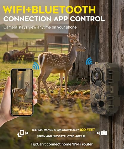 Digitgarden Camouflage 4K 48MP WiFi Trail Camera Night Vision Waterproof