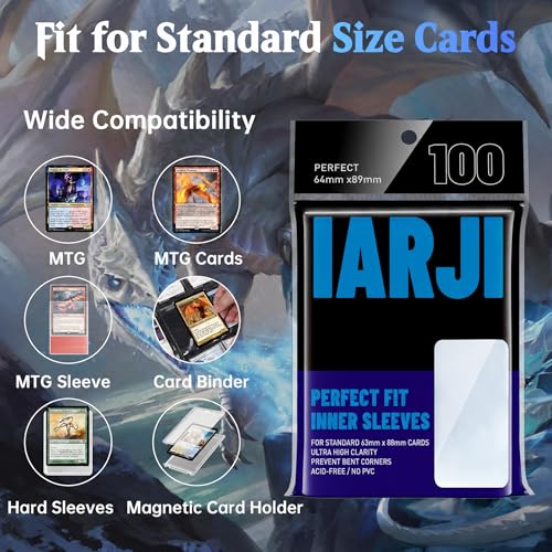 600 Clear Inner Card Sleeves for MTG & TCG - High Clarity Protection