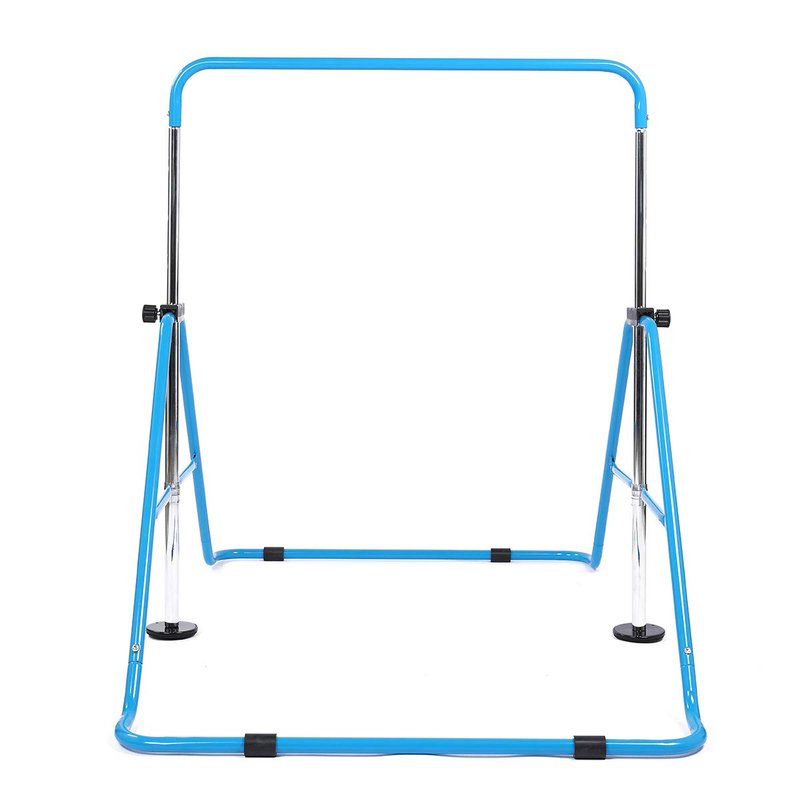 WATBKHE Kids Gymnastics Bar Gymnastic Equipment for Home Adjustable Height Gymnastic Training Bar Gymnastic Stuff for 3-7 Years Old Girls (Blue)
