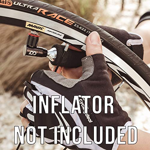CyclingDeal 16g Threaded CO2 Cartridges Pack of 6 for Bike Inflation