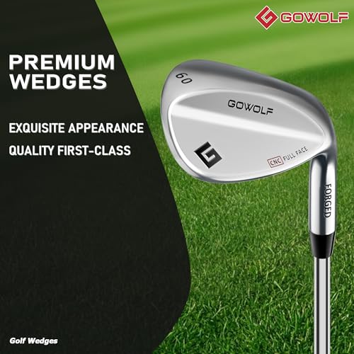 Golf Wedge 60 Degree - Forged Full Face Gap & Lob Wedge for Men