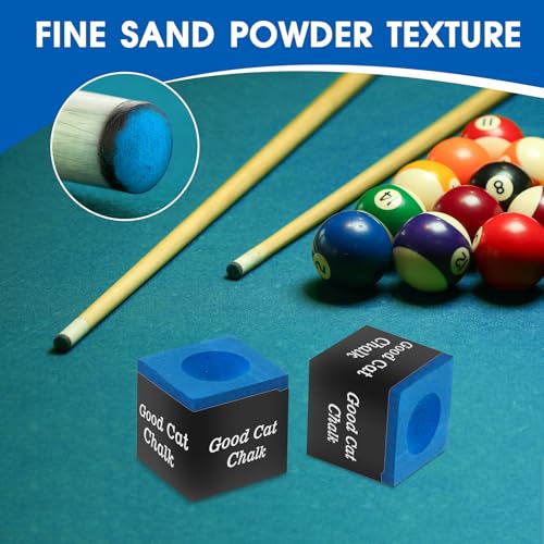 Pool Cue Chalk Set - 12PCS Nano Billiard Chalk for Precision