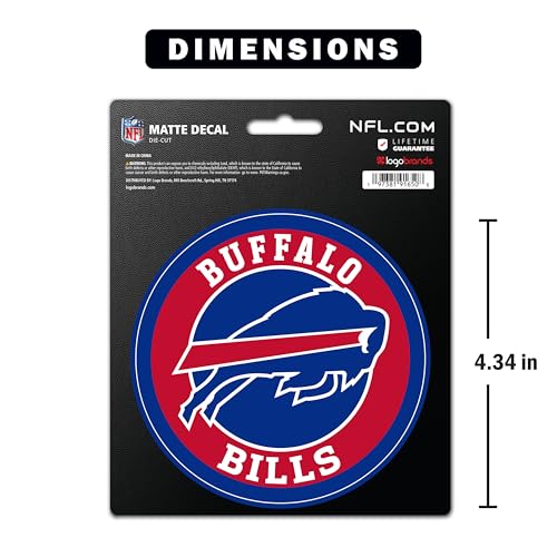 Buffalo Bills Vinyl Car Decal - 4 Inch Weather-Resistant Sticker