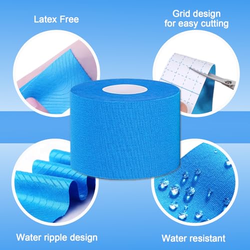 Colorful Kinesiology Tape - 5 Rolls 1.5inx16.4ft Athletic Tape