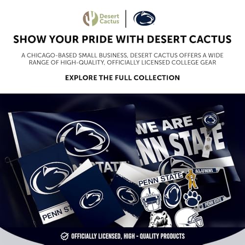 Penn State University Desert Cactus White Embroidered Baseball Hat