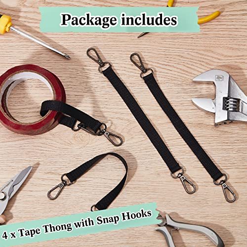 4 Pack Electrical Tape Holder Straps with Metal Buckles