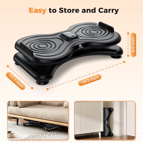 Waist Twist Board with LCD Display & Resistance Bands - Black