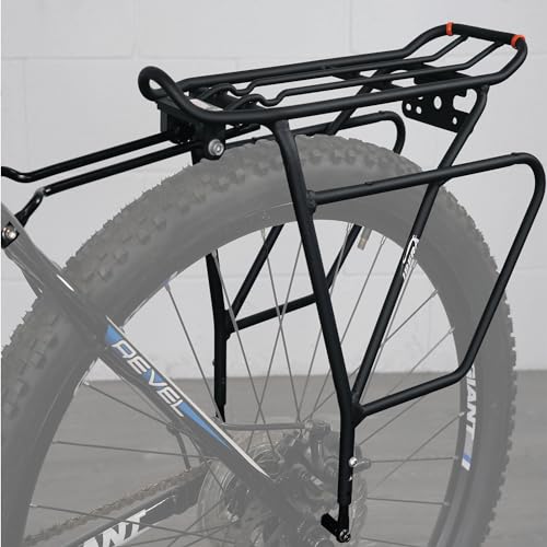 Bicycle Touring Carrier Plus for Disc Brake - Adjustable Rack for 26-29" Frames