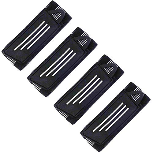 4-Pack Adjustable Bicycle Ankle Bands for Cycling Safety