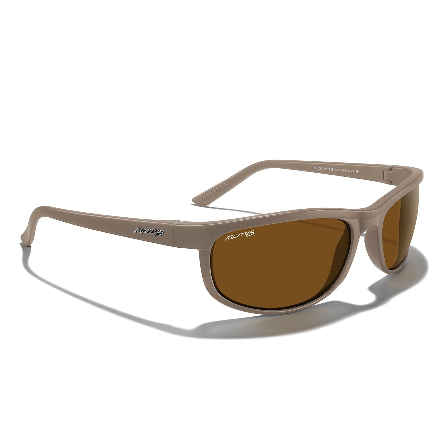 MERRY'S Wrap Around Sport Polarized Sunglasses for Men Women Driving Fishing Cycling Running UV400 Protection S3027