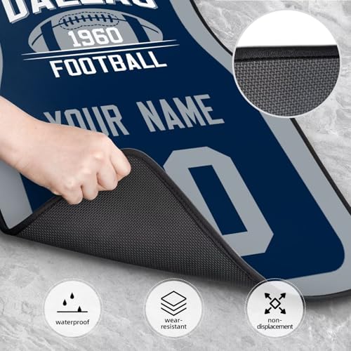 Dallas Personalized Car Foot Mat Set - 4-Piece Non-Slip Mats