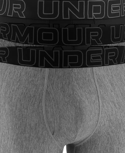 Under Armour Men's Performance Tech Long-Leg Boxerjock Briefs 3X-Large Steel Heather