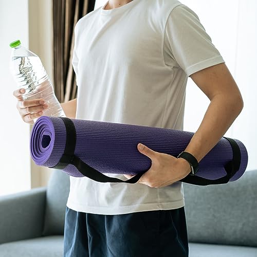 Adjustable Yoga Mat Carrier Strap - 4PCS Black Sling Holder