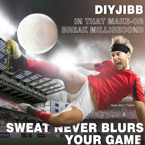 7-Pack Sweat Absorbent Sports Headbands - Black Non-Slip Elastic