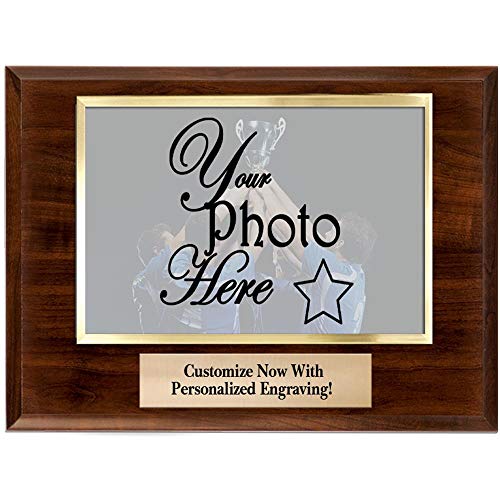 Custom Photo Plaque Frame - 10x8 Personalized Engraved Award