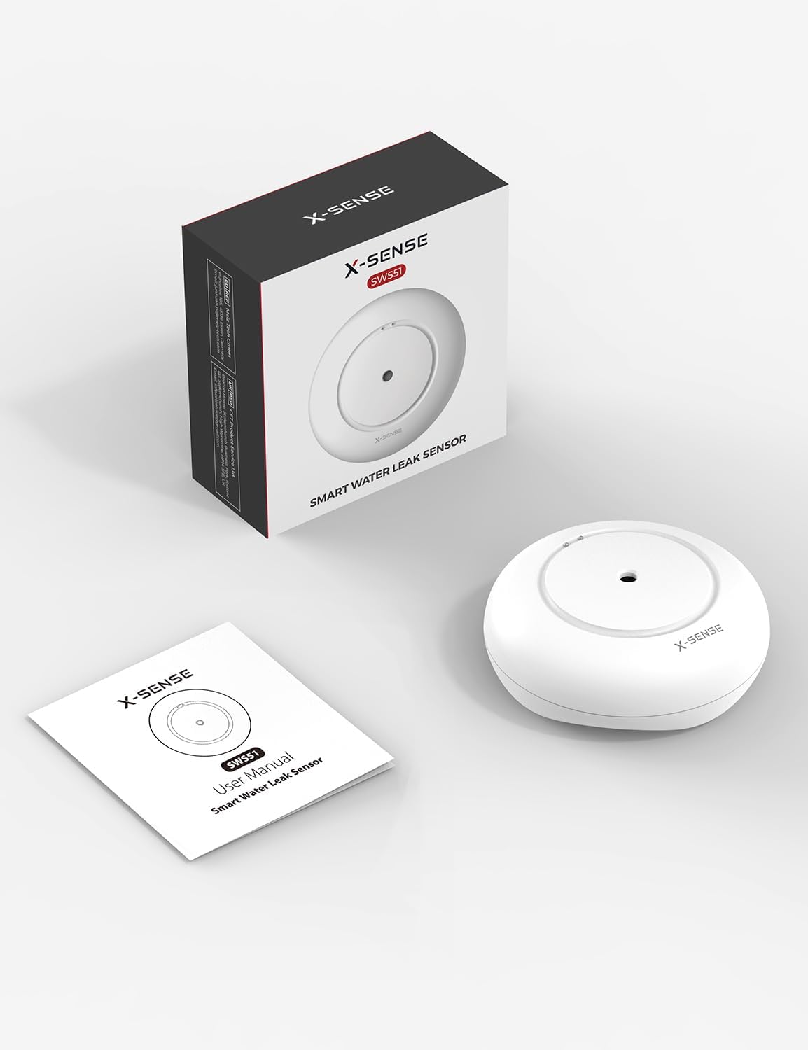X-Sense Wi-Fi Water Leak Detector Sensor - Model SWS51, Single Pack for SWS54 Kit